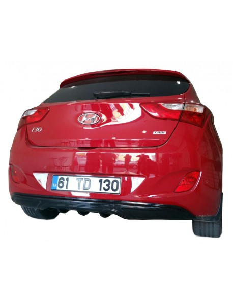 Hyundai İ30 2011 - 2016 Arka Tampon Eki - Difüzör (Plastik)