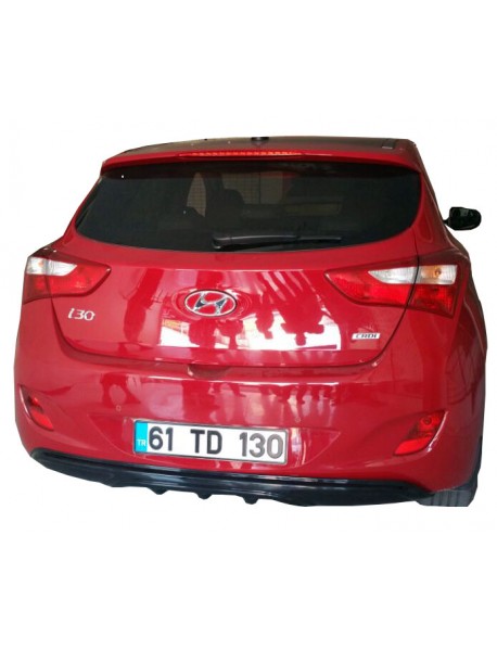 Hyundai İ30 2011 - 2016 Arka Tampon Eki - Difüzör (Plastik)