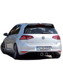 Volkswagen Golf 7 2012 - 2016 R400 Arka Tampon Eki - Difüzör (Plastik)