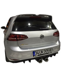 Volkswagen Golf 7 2012 - 2016 R400 Arka Tampon Eki - Difüzör (Plastik)