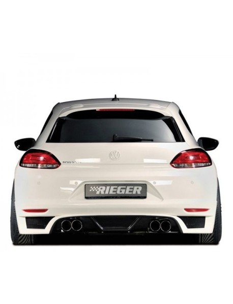 Volkswagen Scirocco 2009 - 2014 Arka Tampon Eki - Difüzör (Plastik)