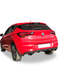 Opel Astra K 2016 Sonrası Arka Tampon Eki - Difüzör (Plastik)