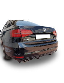 Volkswagen Jetta 6 2015 - 2017 Makyajlı R Arka Tampon Eki - Difüzör (Plastik)