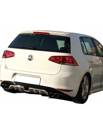 Volkswagen Golf 7 2013 - 2016 Custom Arka Tampon Eki - Difüzör (Plastik)