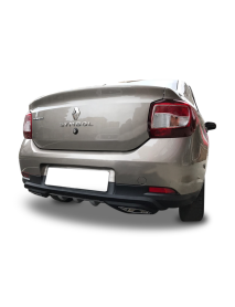 Renault Symbol Egzoz Görünümlü Universal Arka Tampon Eki - Difüzör (Plastik)