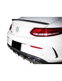 Mercedes C Serisi W205 Coupe 2015 Sonrası Arka Tampon Kaşları (Parlak Siyah)