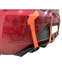 Seat Leon Yeni Kasa 2017 Soldan Çift Çıkış Arka Tampon Eki - Difüzör (Plastik)