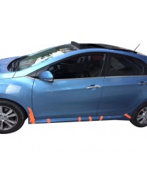 Hyundai i30 2011 - 2016 Custom Yan Marşpiyel Seti (Plastik)
