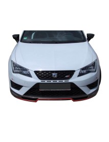 Seat Leon MK3 -5F 2013 - 2016 FR Uyumlu Ön Tampon Ek (Plastik)