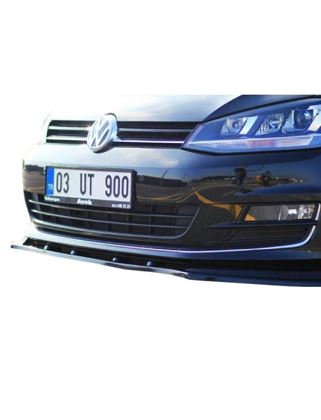 Volkswagen Golf 7 2012 - 2016 Ön Tampon Altı Lip (Plastik)