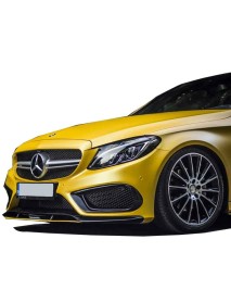 Mercedes C Serisi W205 2015 Sonrası C Serisi AMG Ön Tampon Kaşları (Piano Black)